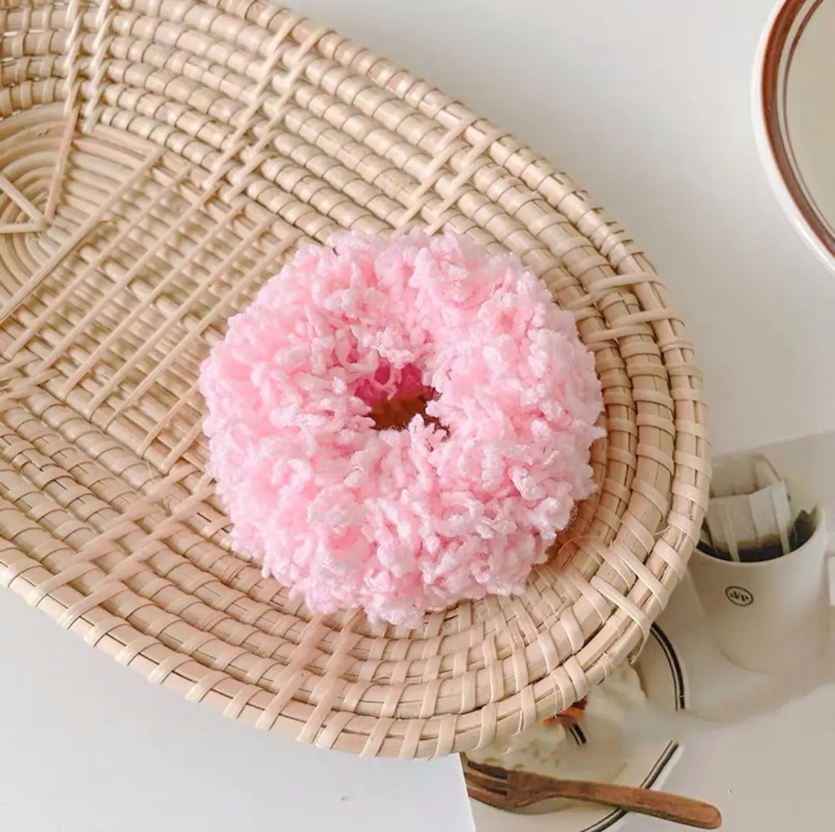 7-pc Glowing Plush Hair Ties