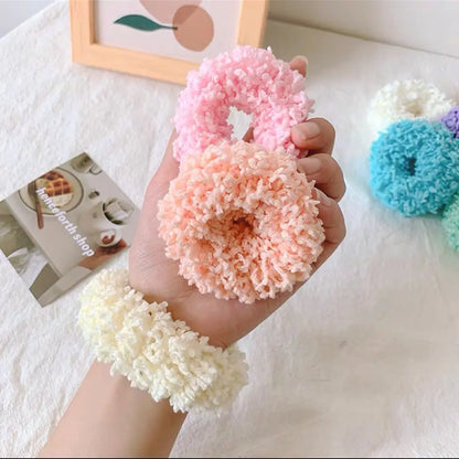 7-pc Glowing Plush Hair Ties